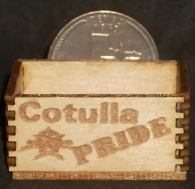 Cotulla Pride Farmer's Market Produce Crate 1:12 Miniature Fruit Vegetable Texas • $3
