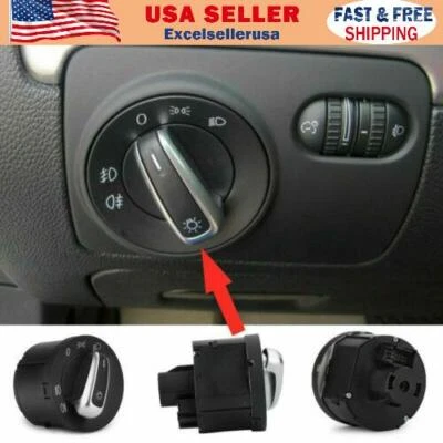 $16.89 • Buy Euro Headlight Switch Light Fits VW Passat CC B6 Jetta Golf MK5 MK6 5ND941431A