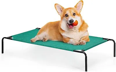 Raised Dog Bed Small Elevated Pet Bed With Durable Frame For Camping Beach Home • $20.95