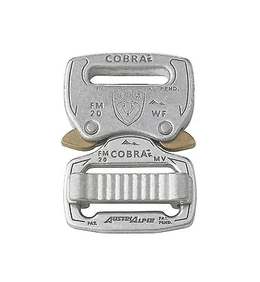 AustriAlpin Fashion Model 20mm / 0.75  Chrome Cobra Buckle - FM20AVF • £12