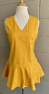 Vtg Gold Cheerleader Style Uniform Cosplay Mini Dress Dress Sz M Handmade • $30