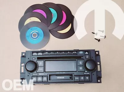 2005-08 Chrysler Dodge Jeep AM FM Cassette Tape 6 Disc CD Radio RAK Mopar OE OEM • $292.75