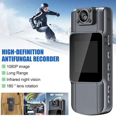 WiFi Video Recorder DVR IR Night 1080P HD Cam Camcorder Mini Body Police Camera • £25.26