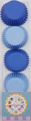 200 Mini Cupcake Cases Baking Muffin Cake Petits Fours ROYAL BLUE & BABY BLUE  • £4.99