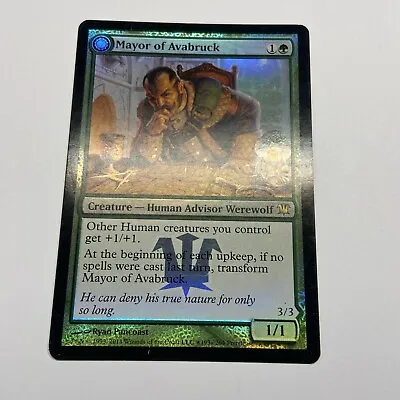 MTG Mayor Of Avabruck - FOIL - Prerelease - Innistrad - Rare Green Card • $7.16