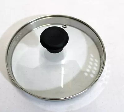 T-FAL Glass Replacement Lid Pan Stock Pot Strainer Steam Rim Deep Vent 7.5  • $9.99