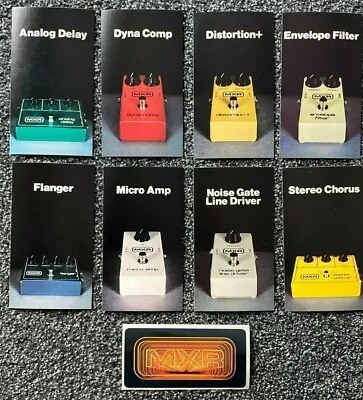 Vintage 8 MXR Color Product Cards W/info & Specs + Vintage MRX Stkr-Rochester NY • $68.88