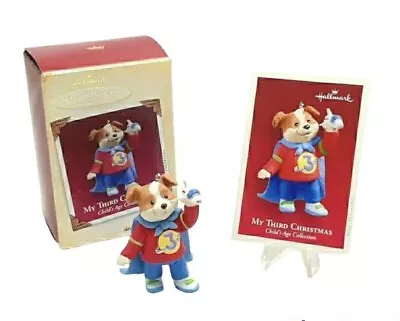 Hallmark Keepsake My Third Christmas Superhero Dog Puppy K-9 Boxed 2005 • $7.20