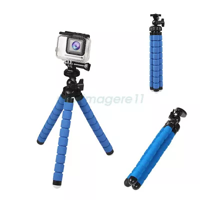 NEW Octopus Flexible Tripod Mount For GoPro HERO 9 8 7 6 5 4 3+ 3 2 1 Fusion 360 • $16.29