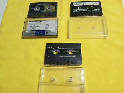 Lot Of 3 Type IV Metal Recording Tapes TDK MA-C90 Maxell MX 110 TDK MA 110 • $25