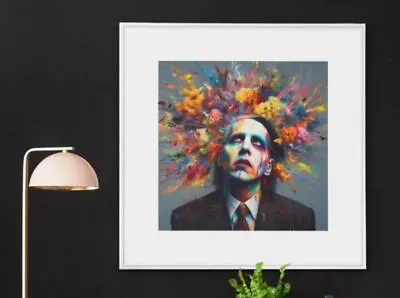 Marilyn Manson  In Bloom  Original Painting Art Print *Hand Numbered & Signed* • $38