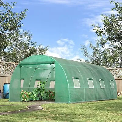 £111.99 • Buy 6 X 3M Polytunnel Walk-in Garden Greenhouse With Zip Door And Windows