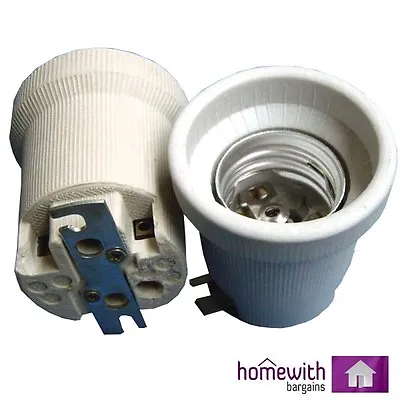  E40 Ceramic Lamp Porcelain Holder Cfl Hps & Mh Grow Bulb Light Hydroponics • £9.95