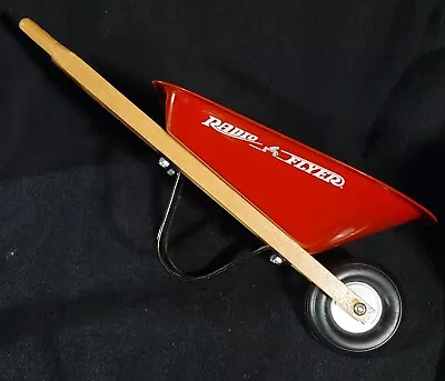 Vintage Toy Radio Flyer Red Metal Wheelbarrow • £16.36