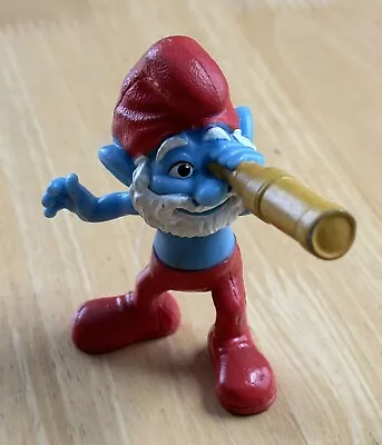 2011 PAPA SMURF TELESCOPE Exclusive Peyo McDonald's Action Figure Toy • $8.99