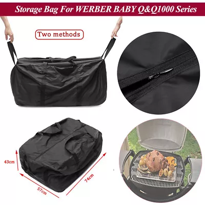 Waterproof BBQ Premium Storage Carry Duffle Bag For Weber BABY Q&Q1000 Series • $29.66
