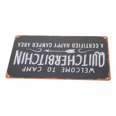 Vintage Camping Decoration Sign Rustic Outdoor Signage  RVs & Campsites • $13.66