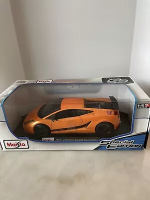 Maisto 1:18 2007 Lamborghini Gallardo Superleggera Orange  Brand New. • $39.49