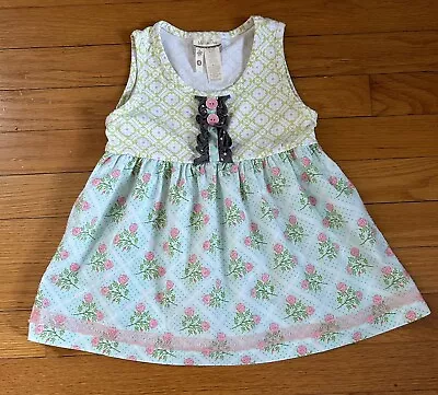 EUC MATILDA JANE Hello Lovely Pretty Pattern Sara Top-Size 4 BEAUTIFUL! • $12.99