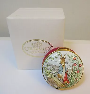 $175 • Buy Crummles Enamel Box Beatrix Potter Peter Rabbit Centenary 1992