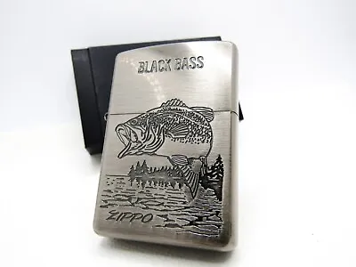 Black Bass Fishing Zippo 2001 MIB Rare • £86.80