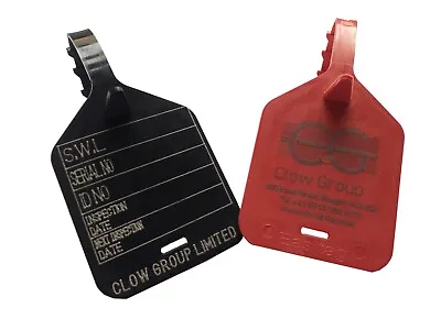 Equipment Inspection Tag Colour Coded Lifting Equipment System Tags Black/red • £3.24