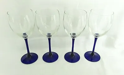 £22.95 • Buy 4 Vintage Luminarc Cristal D'Arques Neptune Wine Glasses, Water Goblets - 11 Oz