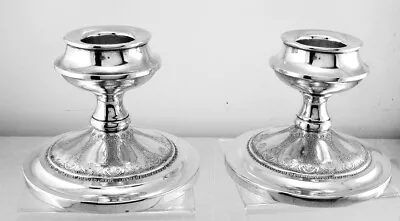 Persian By J. S. CO. (International Silver) Sterling Silver Pair Candle Holder • $495