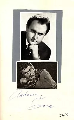 ANTONIN SVORC Czech Verdi Baritone Signed Photo Portrait & Nabucco 1972 • $35