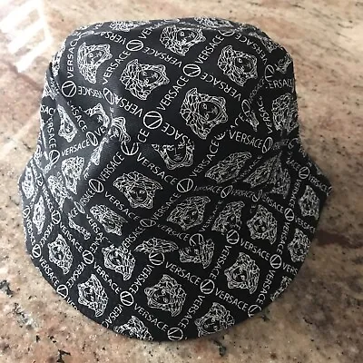 VERSACE Bucket Hat Black Reversible NEW • $88.68