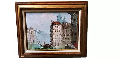 Original Oil Painting On Canvas Artist Antonio De Vity  Venice • $239