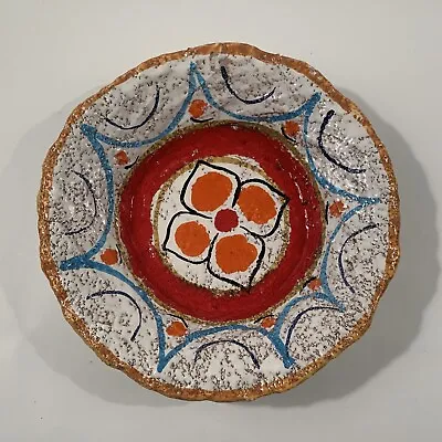 Vintage Unique Hand Crafted Mamma-Ro' Made In Italy Rustic Colorful Bowl • $65