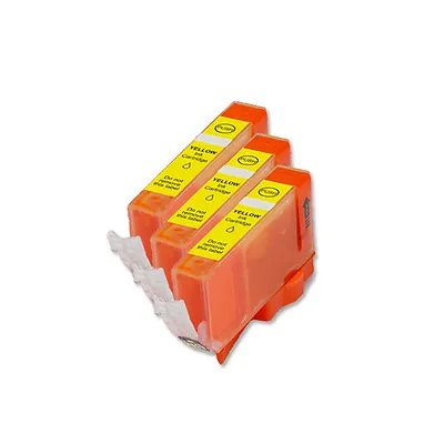 $6.16 • Buy 3 YELLOW Ink Replacement W/ Chip For CLI-226 Canon MG5220 MG5320 MG6120 MG6220