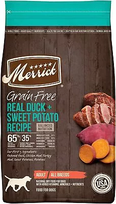 Merrick Premium Grain Free Dry Adult Dog Food Wholesome And Natural Kibble With • $62.36