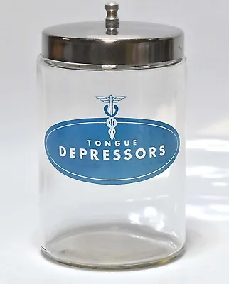 $44.99 • Buy Vintage Profex Tonge Deprssor Apothecary Medical Doctor Office Jar Container