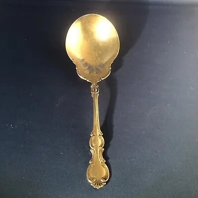 Vintage 1835 R. Wallace Silver Plate Floral Serving Spoon 9  • $9
