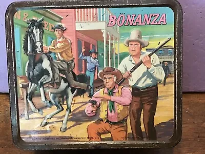 Vintage 1960's BONANZA LUNCHBOX  NO THERMOS By ALADDIN INDUSTRIES INC. • $105.95