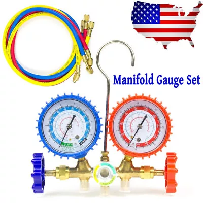 R410A Manifold Gauge Set 3 Way AC Diagnostic Manifold Gauge Set For Refrigerant • $32.52