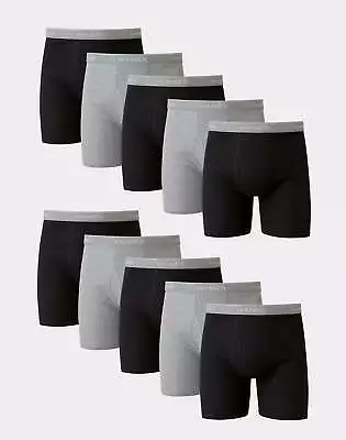 Hanes Boxer Briefs 10-Pack Men's Tagless Comfort Flex Waistband Soft Tag Free • $30