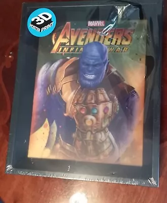 Marvel Avengers Infinity War Framed 3D Thanos Lenticular Picture In Wrapping. • £19.99