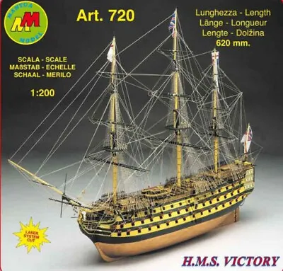 Mantua Model 720 - H.M.S.Victory - 1:200 - Kit Complete Of Mount • $122.33