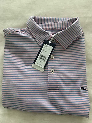 Men’s Vineyard Vines Bradley Sankaty Performance Polo / Medium / NWT / Hibiscus • $35