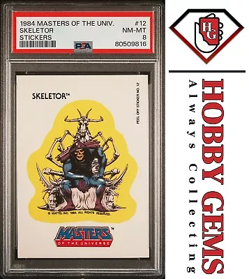 SKELETOR PSA 8 1984 Masters Of The Universe Sticker #12 C2 • $24.99