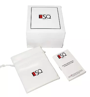 ESQ White Watch Box Pull String Pouch & Instruction Manual Only No Watch!! • $14.53