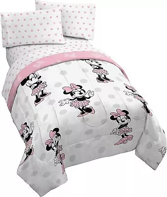 Minnie Mouse  Dots  Kids Reversible Bed Set - AB00I9JJ50K4 AB08LZ1GCMJ4 • $85.95