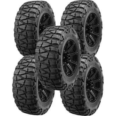 (QTY 5) 37x13.50R20LT Nitto Mud Grappler 127Q LRD Black Wall Tires • $3185.95