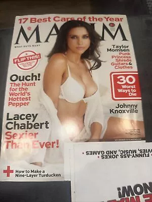 MAXIM Magazine LACEY CHABERT November 2013 Johnny Knoxville Issue 188 • $7.16