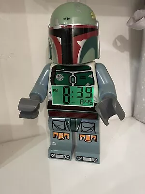 £22.99 • Buy Boba Fett Lego Star Wars Working Alarm Clock Collectible Memorabilia Lights Up