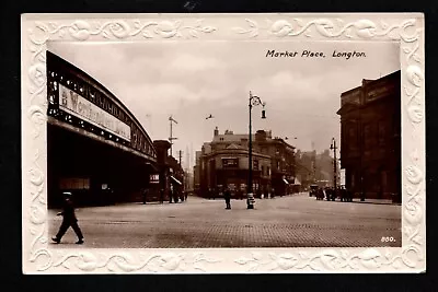 Longton Market Place - Near Stoke On Trent - Real Photographic Postcard • £11.25