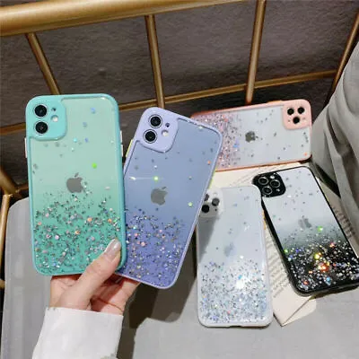 $4.99 • Buy For IPhone 14 11 12 13 Pro Max X XR 8 7 6 Plus Glitter Bling Cover Silicone Case